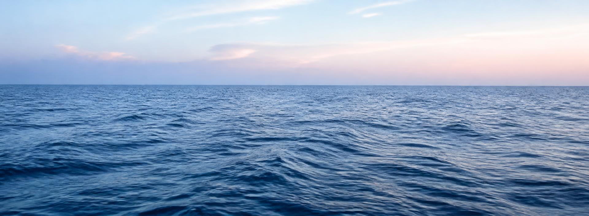 The open Arabian Sea at dawn
